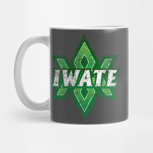 Iwate Prefecture Japanese Symbol Distressed Mug